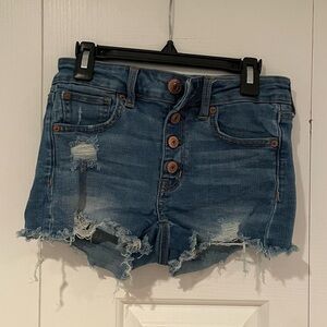 American Eagle button up shorts